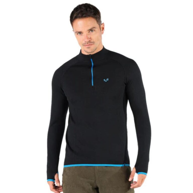 WOOLONA HALLDOR M. Majica dugi rukav 1/4 zip
