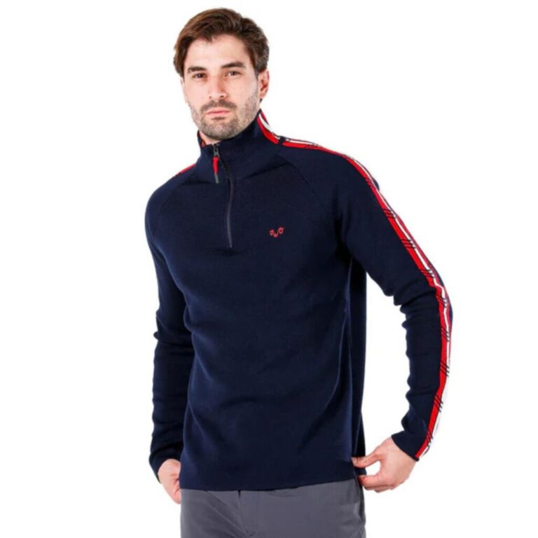 WOOLONA NOYAN M. Džemper dugi rukav 1/4 zip